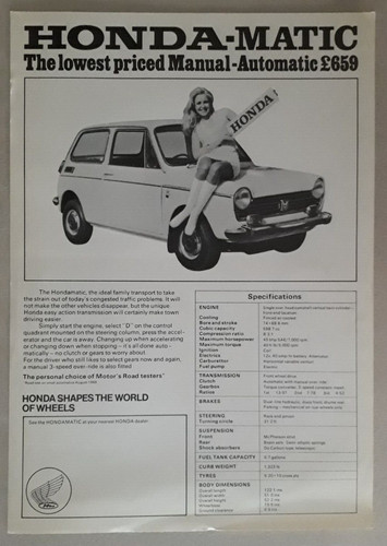 Honda matic st50 - leaflet, /