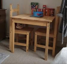 Dining table and chairs square - and,