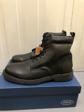 AM Shoe Company Black Leather