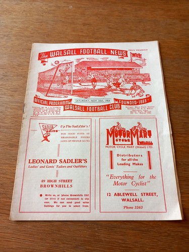 1954 walsall shrewsbury - 1954/55,