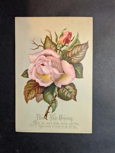 Victorian new year - victorian, greeting