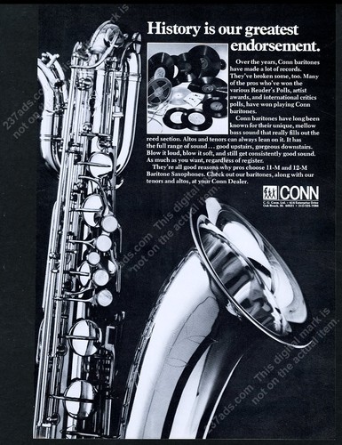 1977 conn 11m 12m bari - 12m, sax