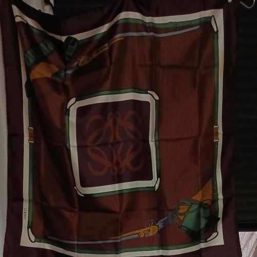 Loewe anagram silk scarf - loewe,