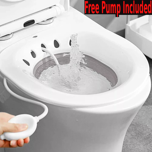Foldable hanging toilet sitz - foldable,