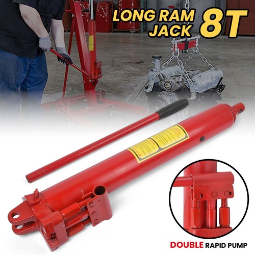 Hydraulic long ram jack ton - ram, 8