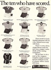 1979 Advert ADMIRAL Football Kits Vintage SCORE Chocolate Competition Print Ad