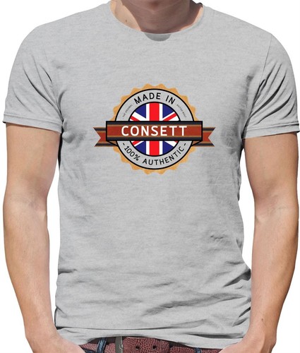 Made consett mens t shirt - -,