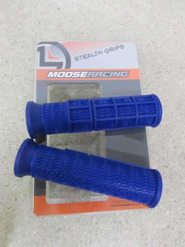 Moose blue atv grips - blue,