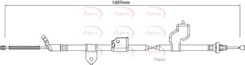 Apec parking brake cable - apec,