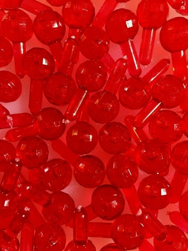 Red faceted globe medium - 50,
