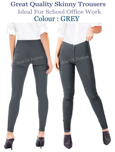 Girls grey skinny school - girls,