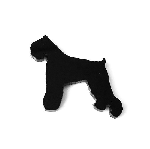 Black russian terrier dog - black,