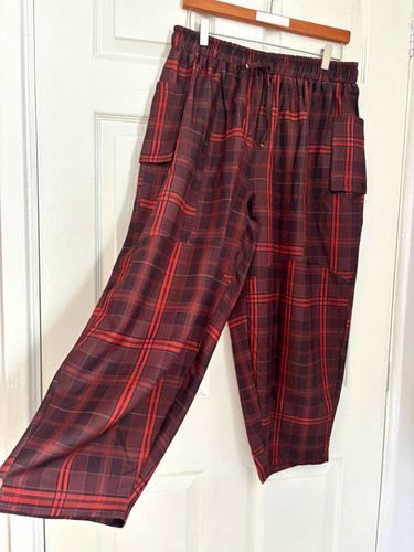 Women plaid cargo - women's,