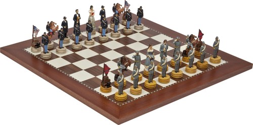 American civil war chessmen - war,
