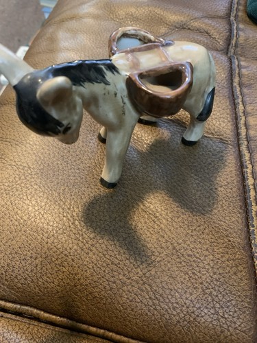 Vintage ceramic donkey - ceramic,
