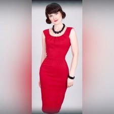 BETTIE PAGE red holly pin up