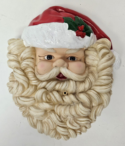 Vtg musical santa face door - vtg,