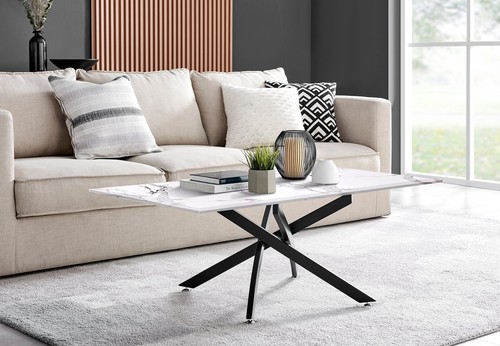 Leonardo coffee table white - coffee,