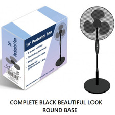 16" BLACK OSCILLATING STANDING