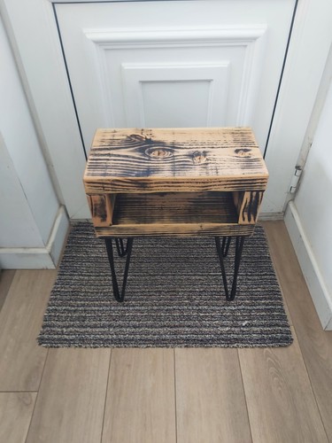 Solid wood rustic looking side - rustic,