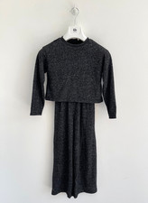 Zara Jumpsuit Grey Tiered Top