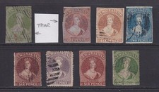 New zealand chalon stamps - qv,