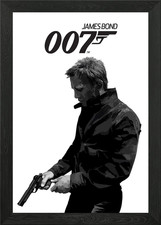 James bond 007 framed wall - 007, art
