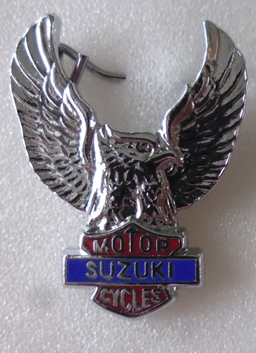 Suzuki motorcycles enamel pin - motorcycles,