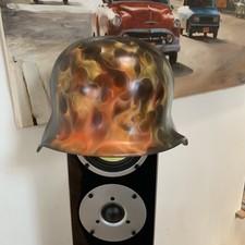 Airbrush Try Fire German Soldier Helmet