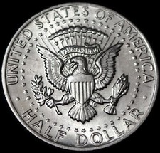 US Kennedy Half Dollar 1972