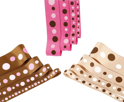 Polka dot ribbon grosgrain - polka,