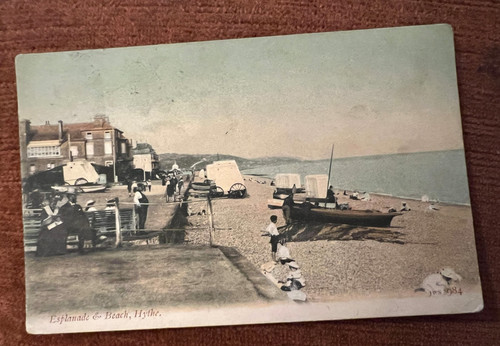 Antique postcard hythe kent - antique,