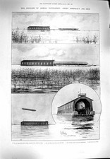 Original Old Antique Print