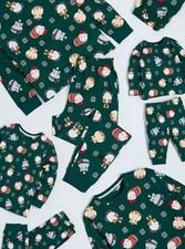 Christmas Family Matching Green Guinea Pig Pyjamas Mens Ladies Kids New