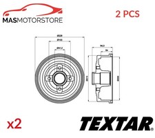 BRAKE DRUM PAIR SET REAR