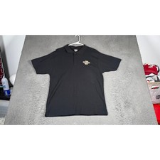 Magners Irish Cider Polo Shirt Embroidered Logo Black Short Sleeve L