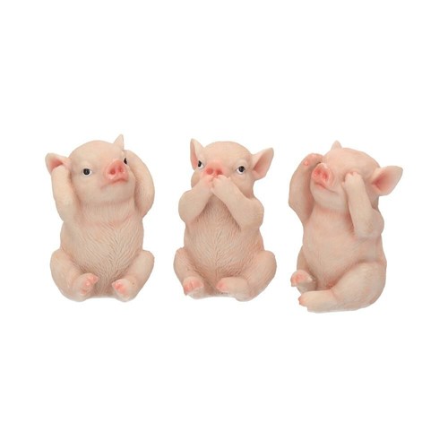 Three wise pigs hear - three,