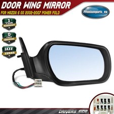 Electric Door Wing Mirror Drivers Side for Mazda 6 GG 02-07 Power Fold Heated