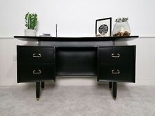 Upcycled G Plan Dressing Table Desk Mid Century Black Gold by Danny Kay Designs