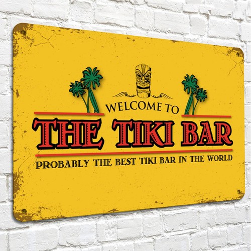 The tiki bar - bar, sign