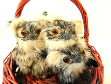 Vintage Figurine Real Fur