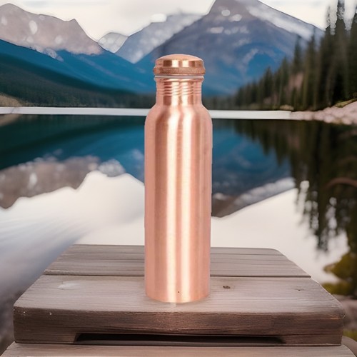 Pure copper water bottle - water,