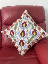 Hand embroidered suzani pillow