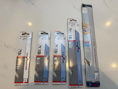 Bosch reciprocating saw blades - reciprocating,