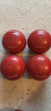 Henselite Tiger 11 Size 4 Red Lawn Bowls Set of 4
