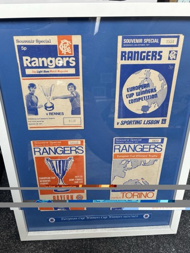 Rangers framed football - rangers,