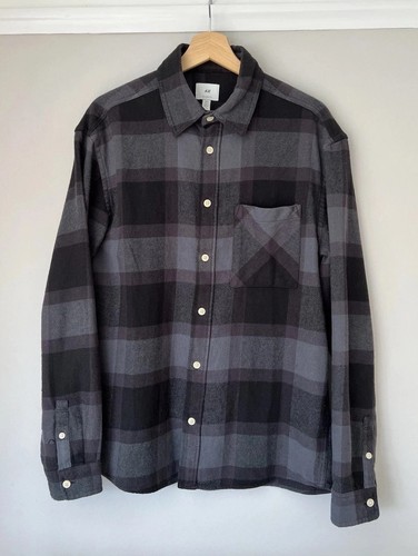 Checkered flannel buttoned - checkered,