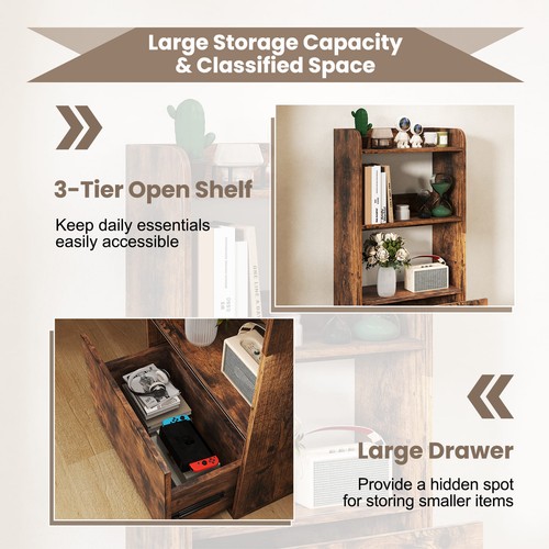 Open shelf rustic - open,