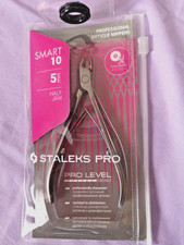 Staleks Pro Smart 10/5mm Half Jaw Cuticle Nipper - Silver