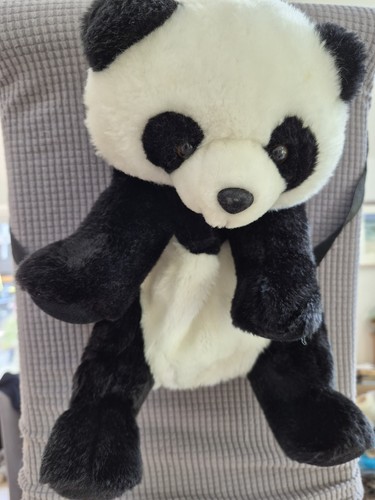 Panda bear plush - panda, back